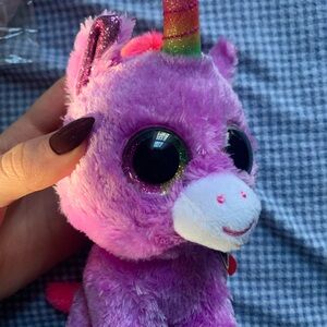 Sparkly Unicorn Plush Beanie Boo